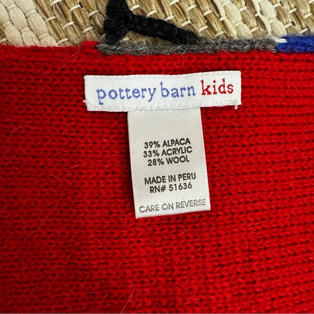 Pottery Barn Kids‎ Multicolor Fringe Wool Alpaca Blend Scarf